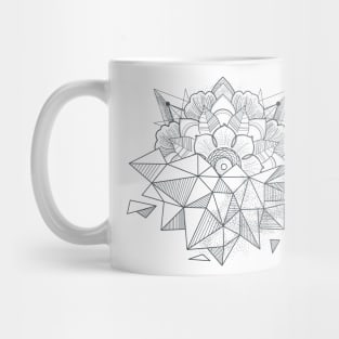 Geometrical Flower Mug